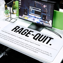 Tapis de Souris XXL Gamer Rage Quit