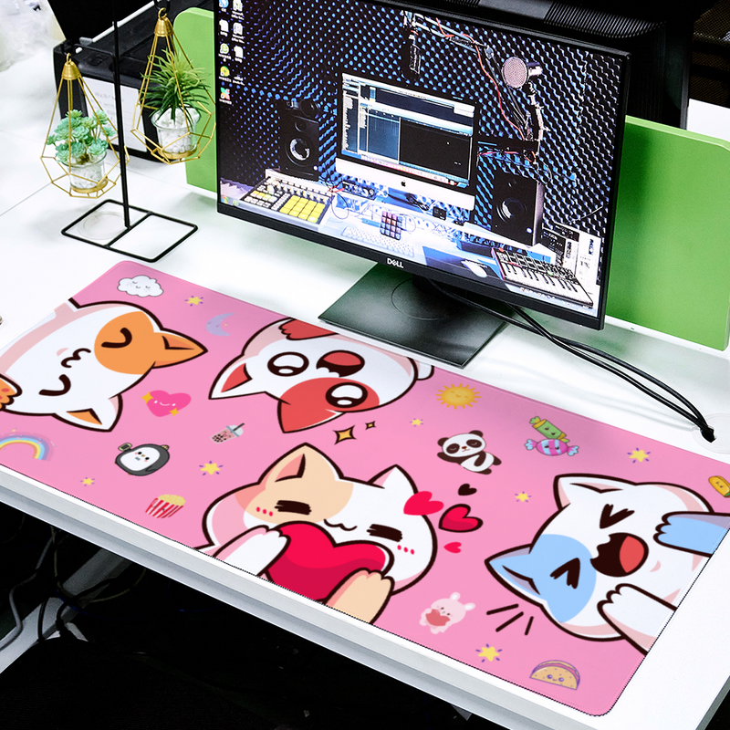 Tapis De Souris De Jeu Personnalisé, Grand Format 900x400, Xxl, 1000x500,  Accessoire De Bureau, Kawaii, Dessin Animé, Pour Ordinateur Pc Gamer - Tapis  De Souris - AliExpress