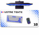 Tapis E-Sport Blanc Personnalisé