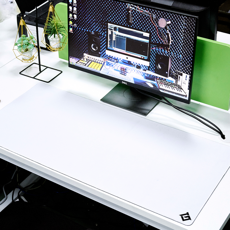 Jadin Grand Tapis de Souris Gamer/Graphiste XXL, 900x400mm, Antidérapant,  Liquid Design pour Sous Main Bureau, blanc : : Informatique